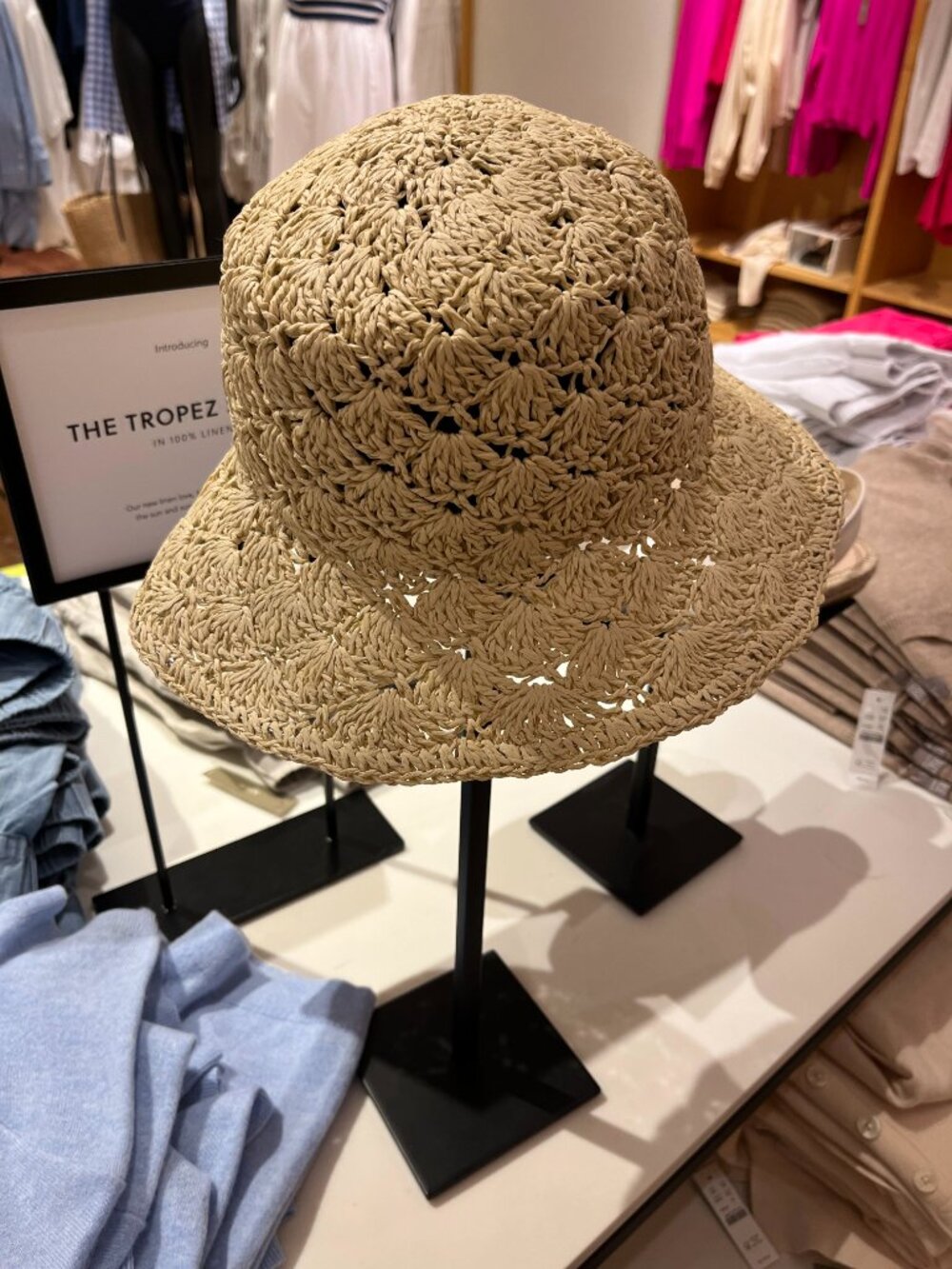 J. Crew Crochet Straw Sun Hat - Natural - Picture 2 of 4